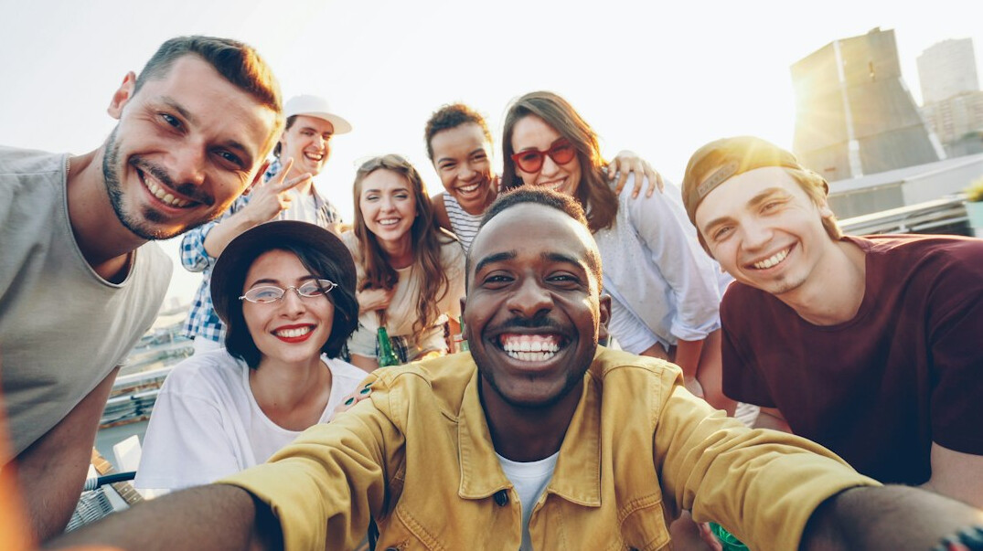 diverse group of friends